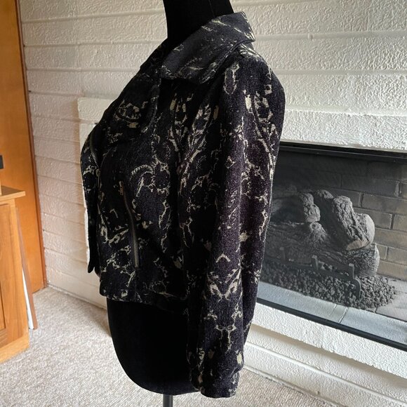 FREE PEOPLE Mystic Brocade Cropped Jacket Size 8 - Picture 10 of 10